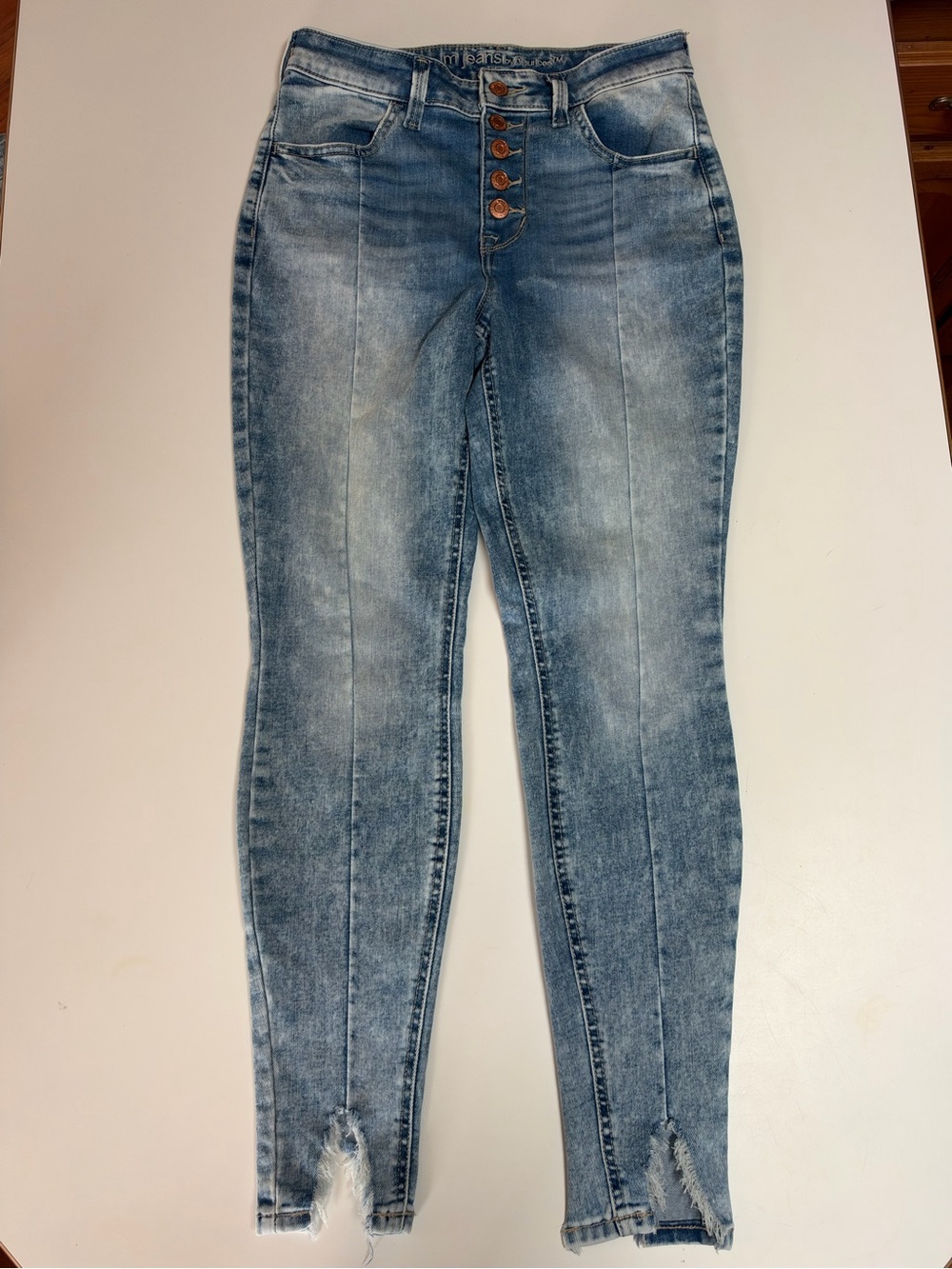 Women’s Maurice’s M Jeans High-Rise Light Blue Skinny Jeans with Button Fly